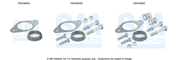 BM CATALYSTS szerelőkészlet, katalizátor FK91842