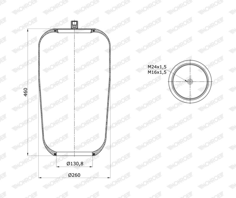 Mech, pneumatické odpružení ASP2088