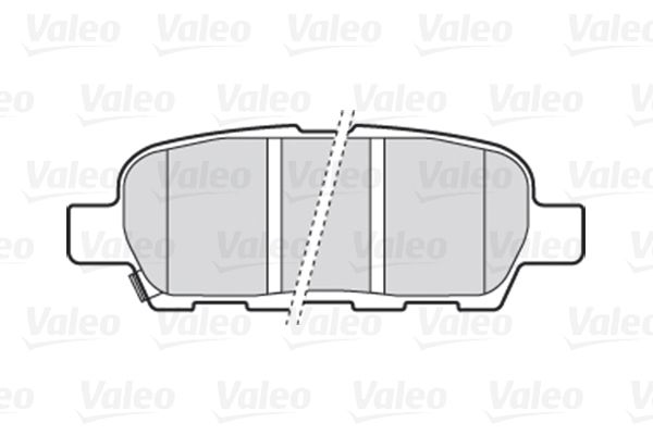 Комплект гальмівних накладок, дискове гальмо, Valeo 301009