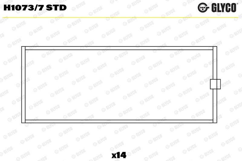 Coussinet+vilebrequin GLYCO H1073/7 STD