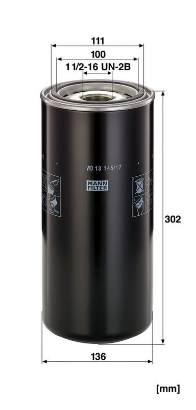 MANN-FILTER WD13145/17 Oil Filter