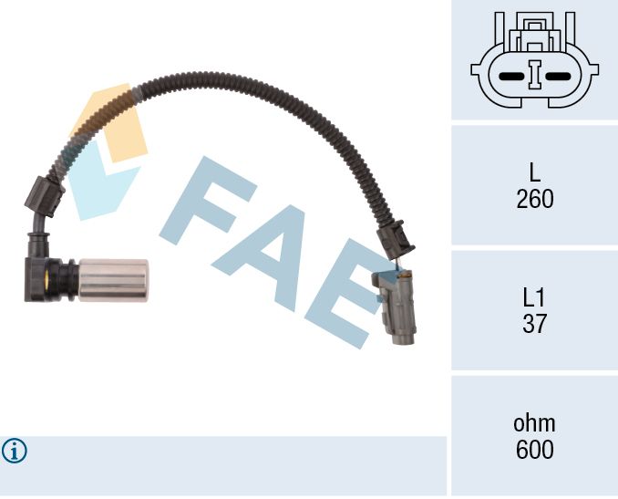 Датчик кількості обертів, автоматична коробка передач, Fae 79086