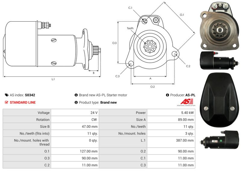 AS-PL S0342 Starter
