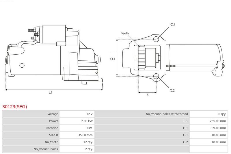 AS-PL S0123(SEG) Starter