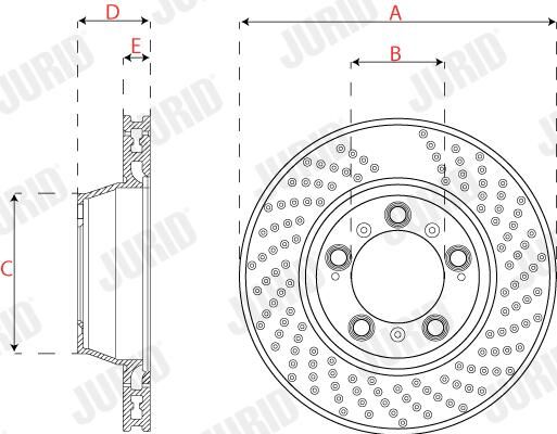 Disc frana 562587JC-1 JURID
