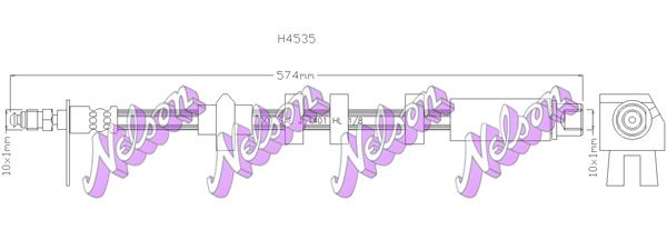 KAWE fékcső H4535