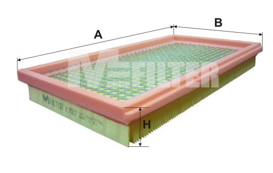 Повітряний фільтр, Mfilter K787