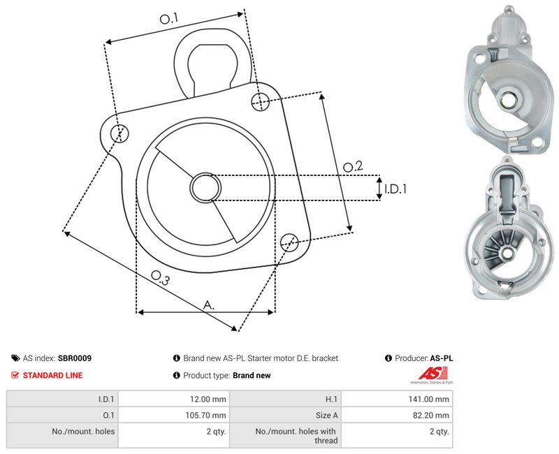 AS-PL SBR0009 Starter Lid, carburettor