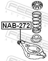 FEBEST NAB-272 Mounting, control/trailing arm