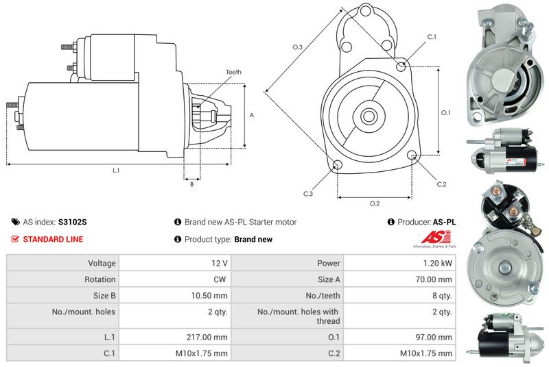 AS-PL S3102S Starter