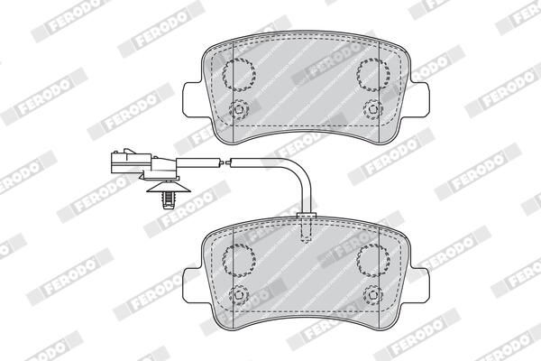 FERODO FVR4348 Brake Pad Set, disc brake