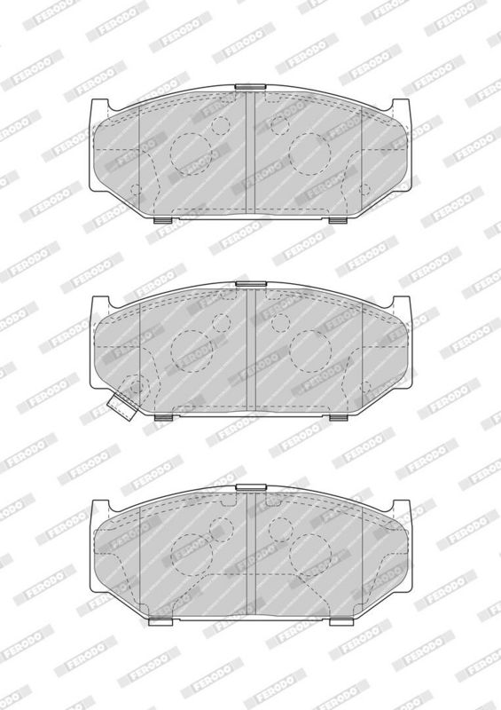 Sada brzdových destiček, kotoučová brzda FDB4705