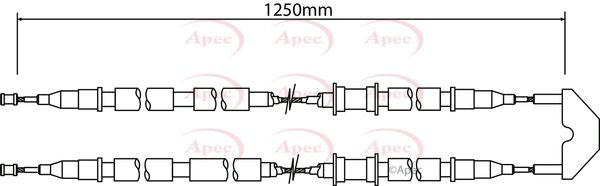 APEC Cable Pull, parking brake CAB1454