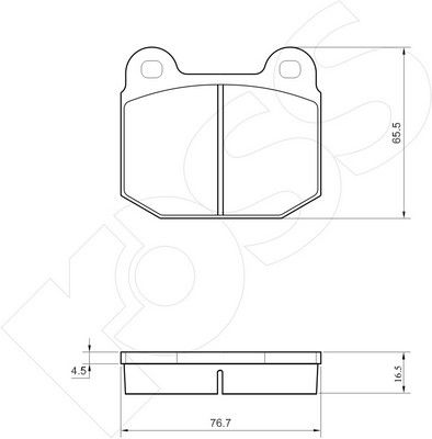 1-GNC R-085 - Brake Pad Set, disc brake