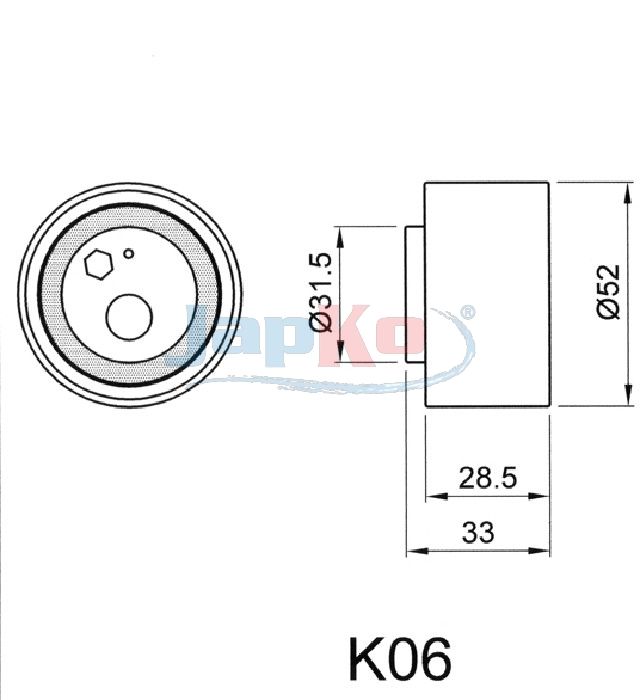 JAPKO 45K06 Tensioner, timing belt