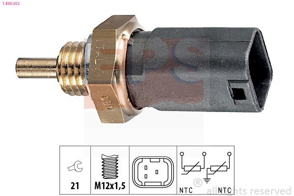 Sensor, temperatura del refrigerante