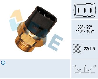 FAE hőkapcsoló, hűtőventilátor 37840