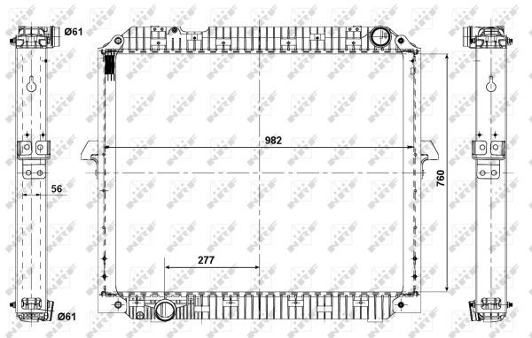 NRF 56073 Radiator, engine cooling