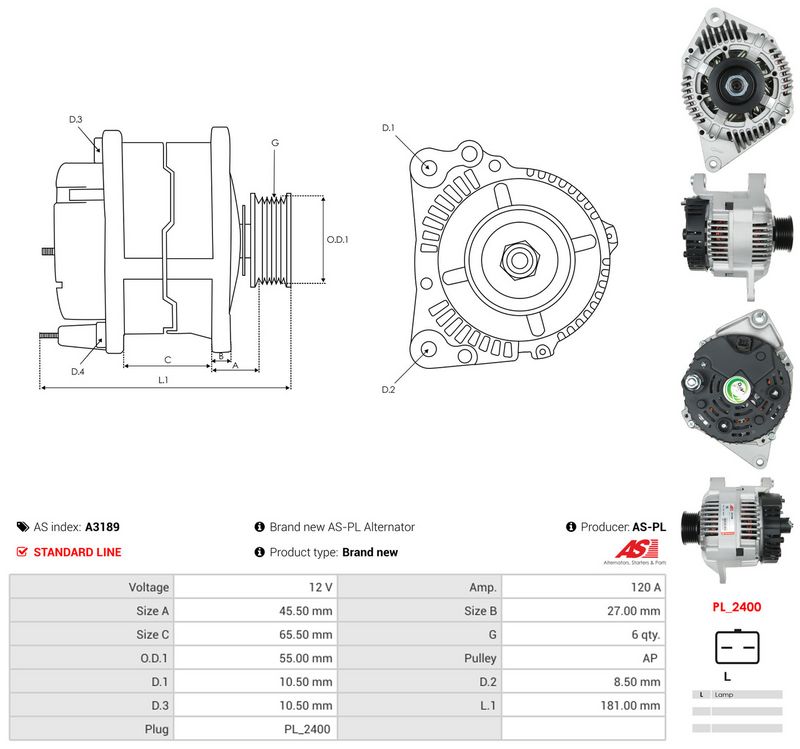 Generaator, AS-PL A3189