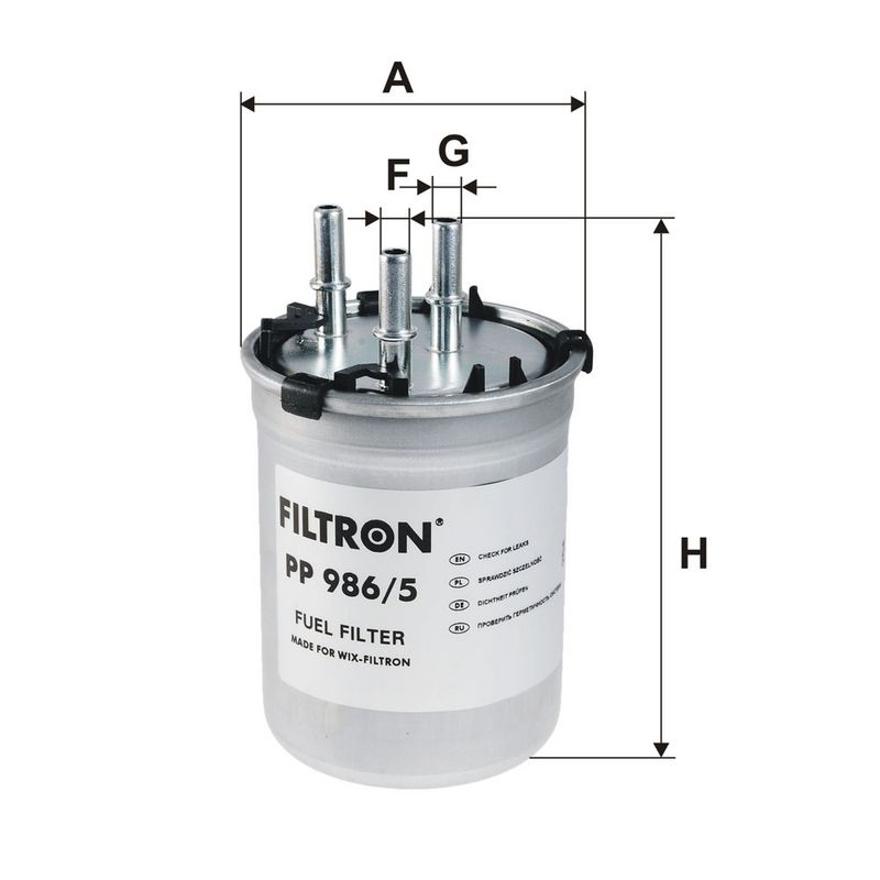Kütusefilter, FILTRON PP 986, 5