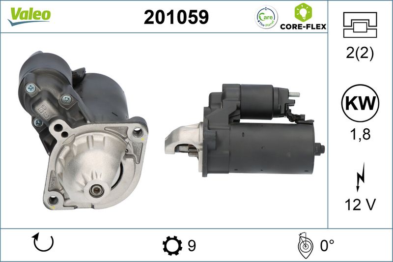 VALEO Startmotor / Starter 201059