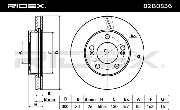 спирачен диск RIDEX