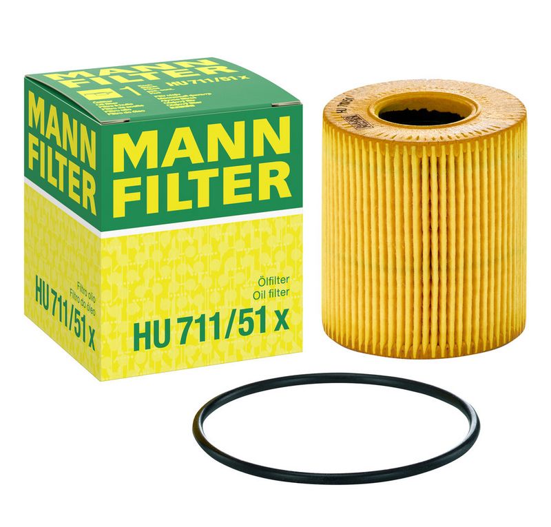 Õlifilter, MANN-FILTER HU 711, 51 x