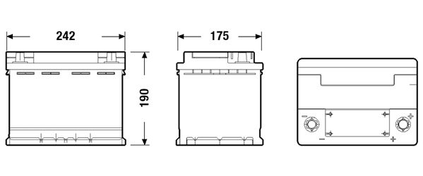 EXIDE EK600 Starter Battery