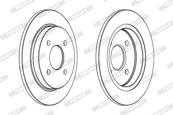 FERODO DDF281C Brake Disc