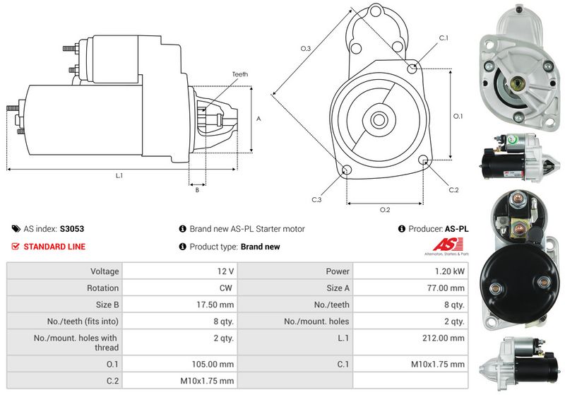 AS-PL S3053 Starter