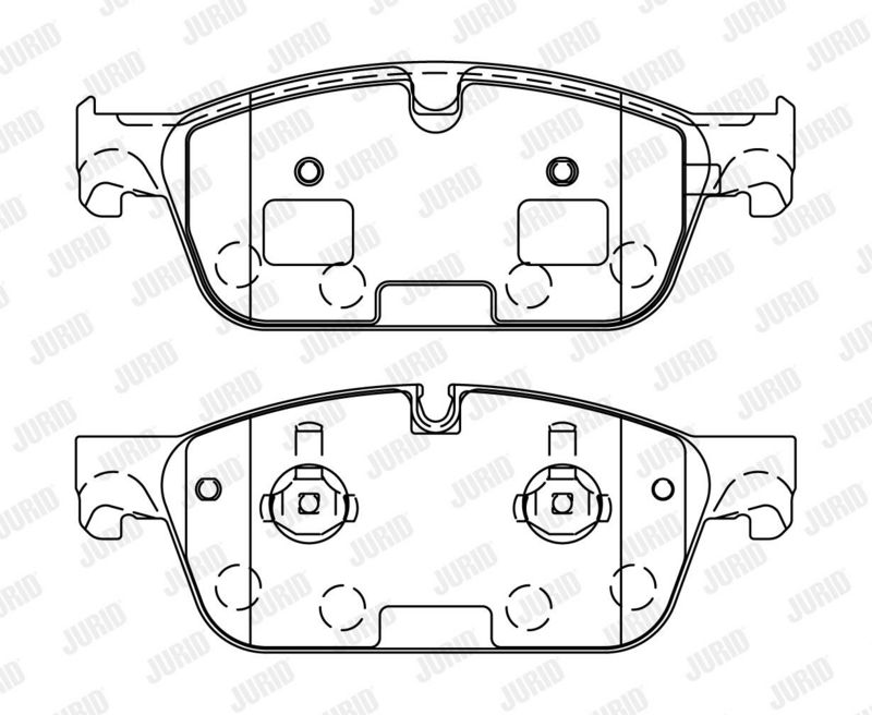 set placute frana,frana disc JURID 573448J