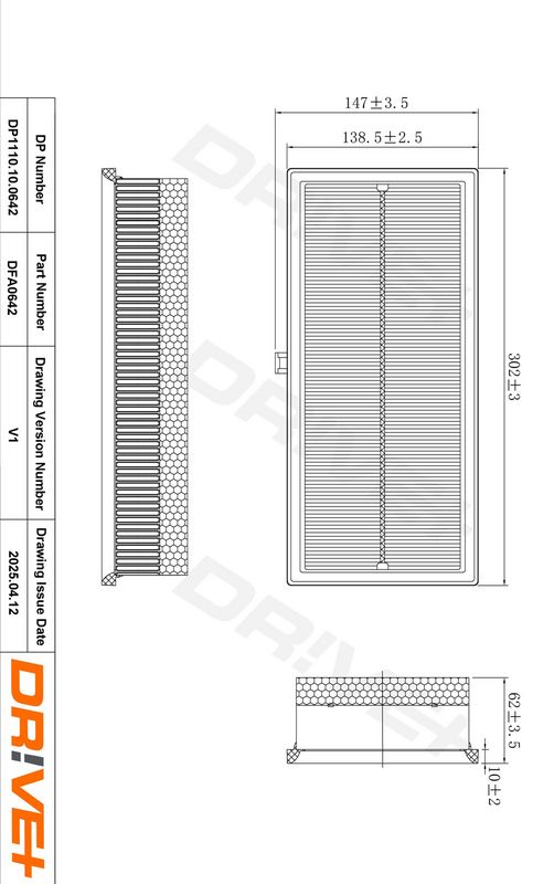 Filtru aer DP1110.10.0642 Dr!ve+