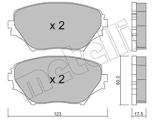 Plaquettes+de+frein+à+disque METELLI 22-0430-0