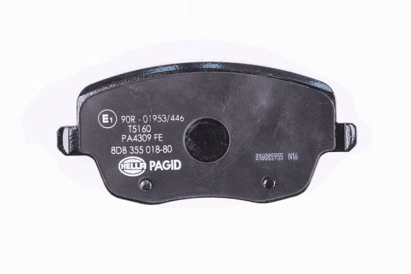 HELLA PAGID 8DB 355 018-801 Brake Pad Set, disc brake