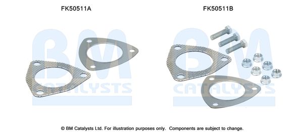 BM CATALYSTS szerelőkészlet, kipufogócső FK50511