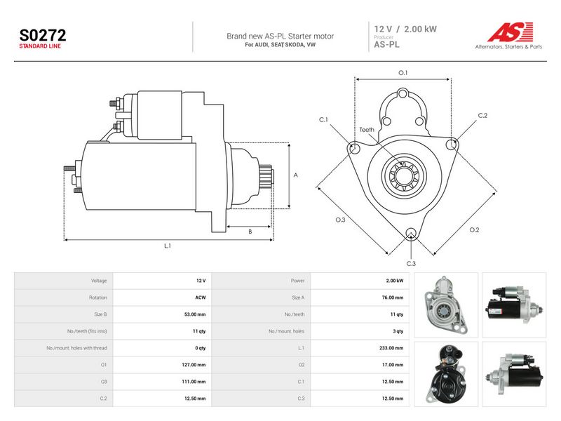 This part match OEM code: 02Z911023M
