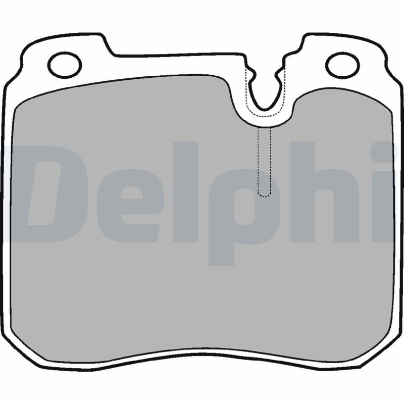 DELPHI fékbetétkészlet, tárcsafék LP908