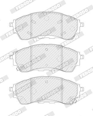 FERODO FDB4981 Brake Pad Set, disc brake