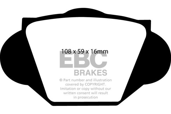 EBC Brakes Brake Pad Set, disc brake DP2109