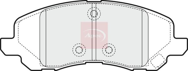 APEC Brake Pad Set, disc brake PAD1544