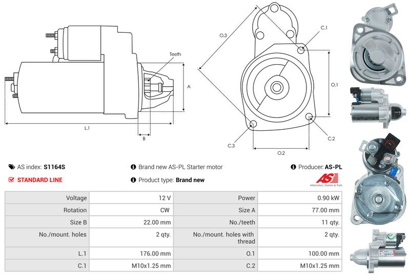 AS-PL S1164S Starter
