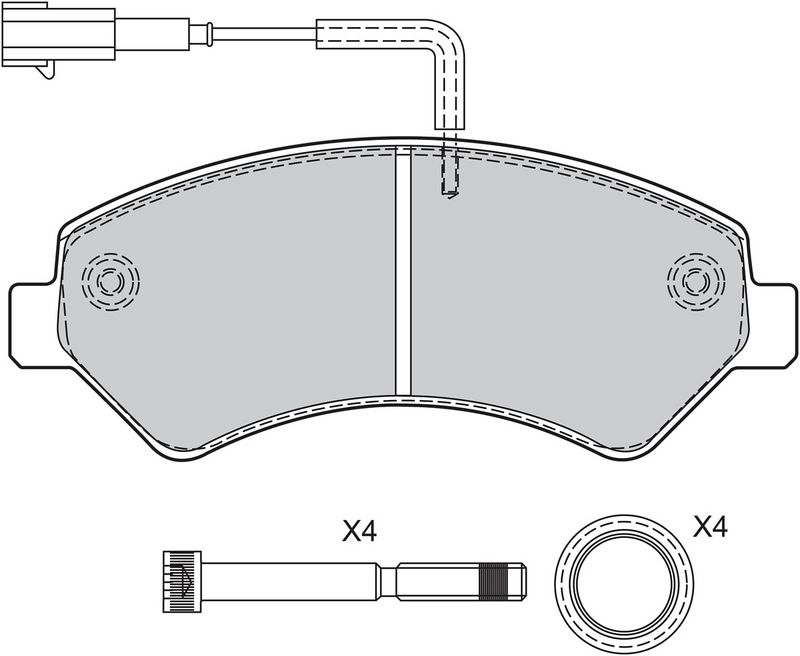 VALEO 601276 Brake Pad Set, disc brake