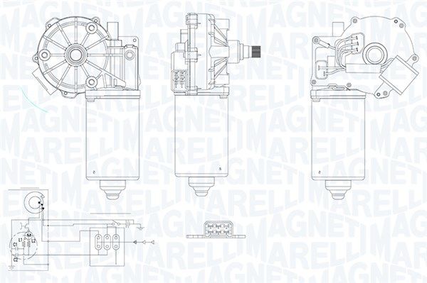 MAGNETI MARELLI Valytuvo variklis
