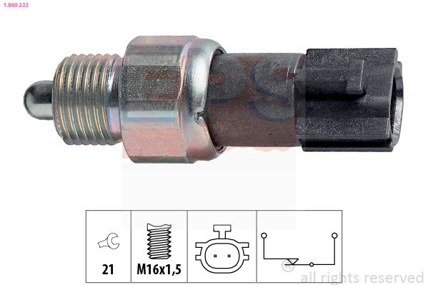 Перемикач, ліхтар заднього ходу, Nissan Almera, Micra, Primera, X-Trail/Renault Megane II, Scenic II/Mazda 6 07-, Eps 1860232