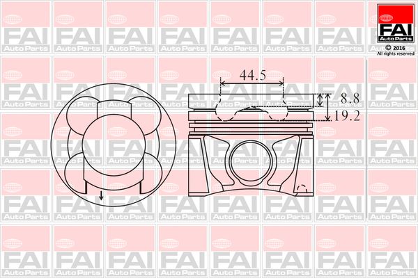 FAI AutoParts dugattyú PK17-000