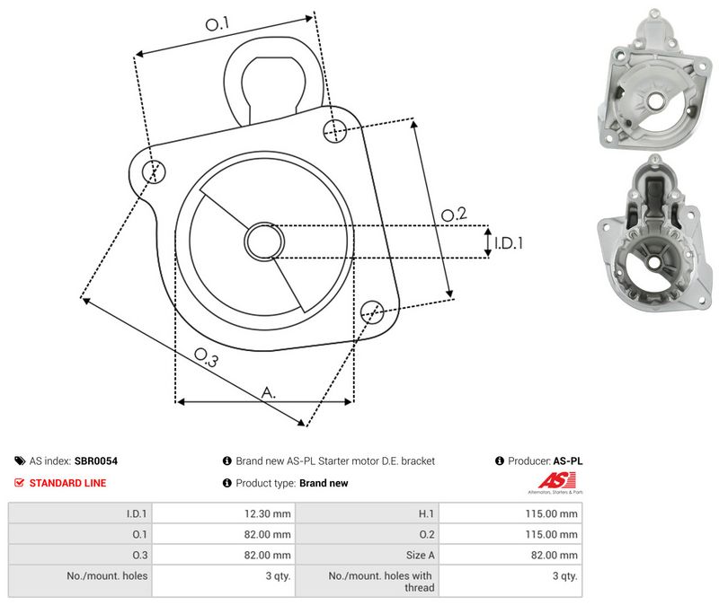 Starterikaas, Karburaator, AS-PL SBR0054