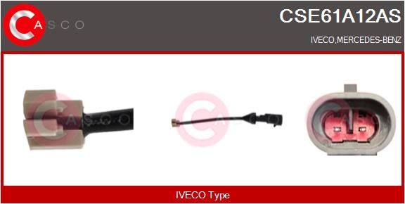 Výstražný kontakt, opotřebení obložení CSE61A12AS