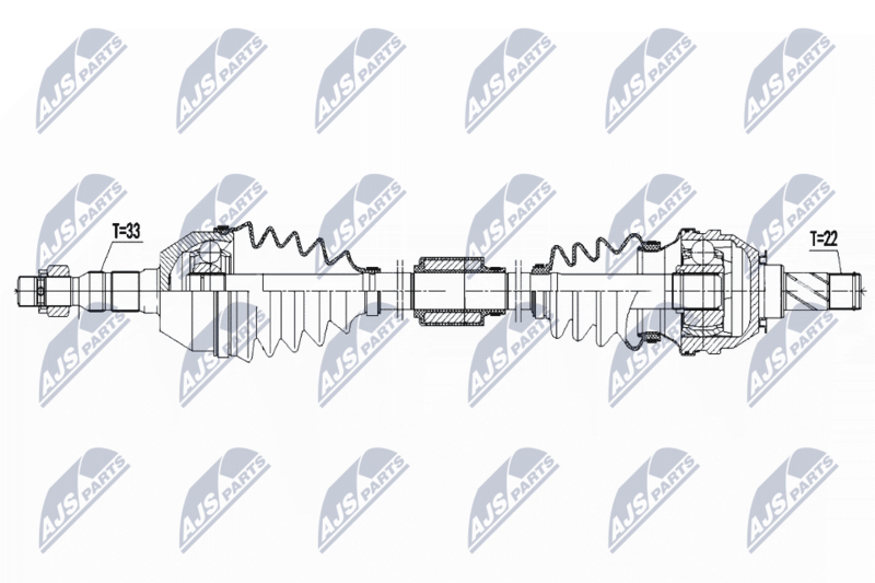 NTY hajtótengely NPW-PL-125