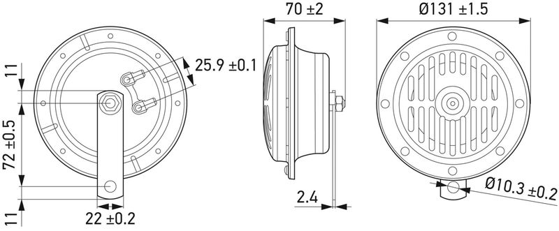 Klakson 3CB 004 811-042