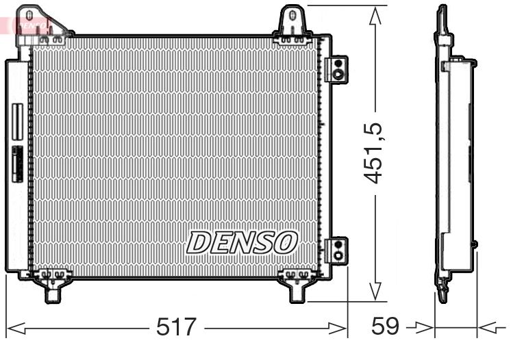 DENSO kondenzátor, klíma DCN21035